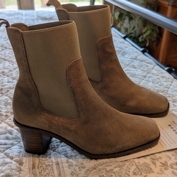 Portland leather goods Vero Chelsea boots in Taupe 7.5 - Picture 6 of 8
